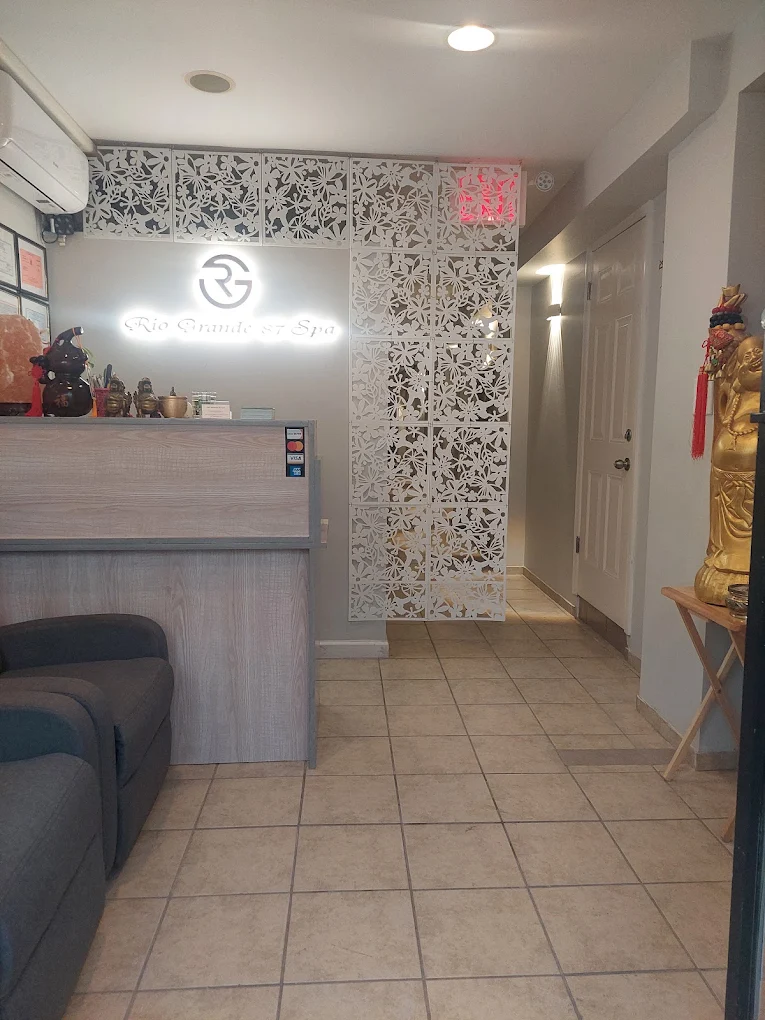 Interior hallway and reception of Rio Grande 87 Spa at 163 E 87th Street, New York